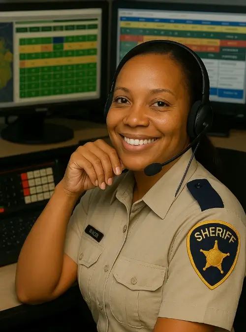 A Sheriff's office dispatcher